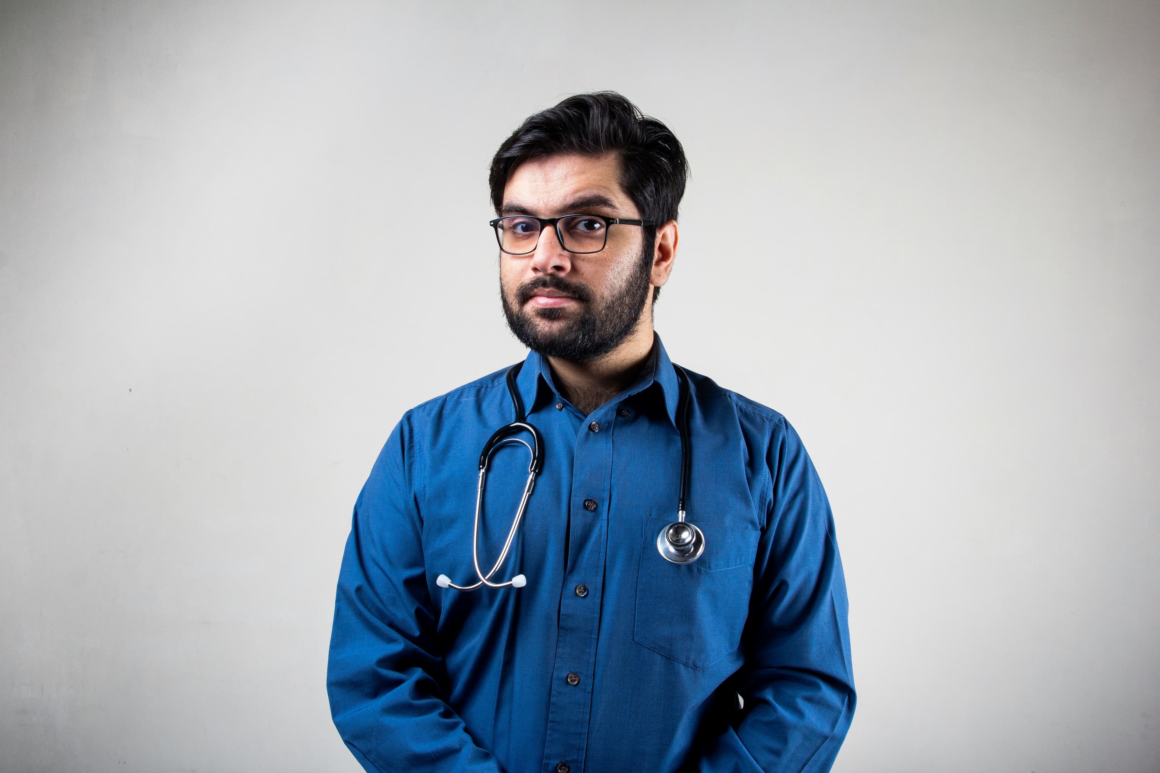 Healthcare professional preparing for OET